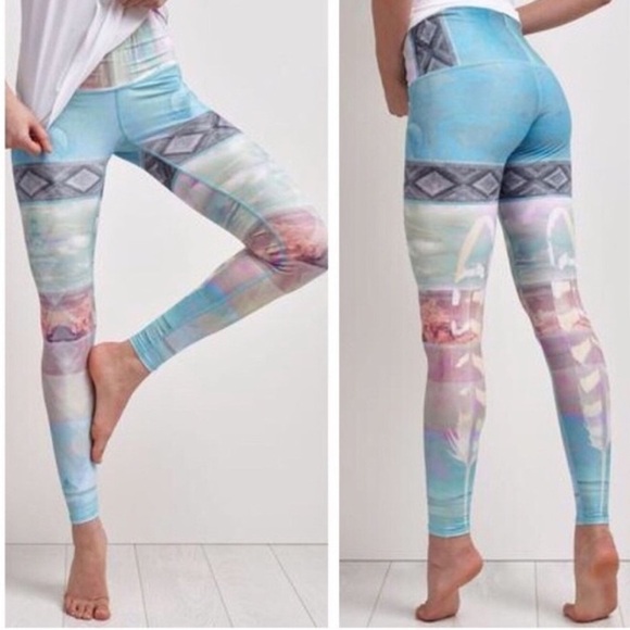 Teeki Tarot Magick Hot Pant Feather Leggings XS - Picture 15 of 15